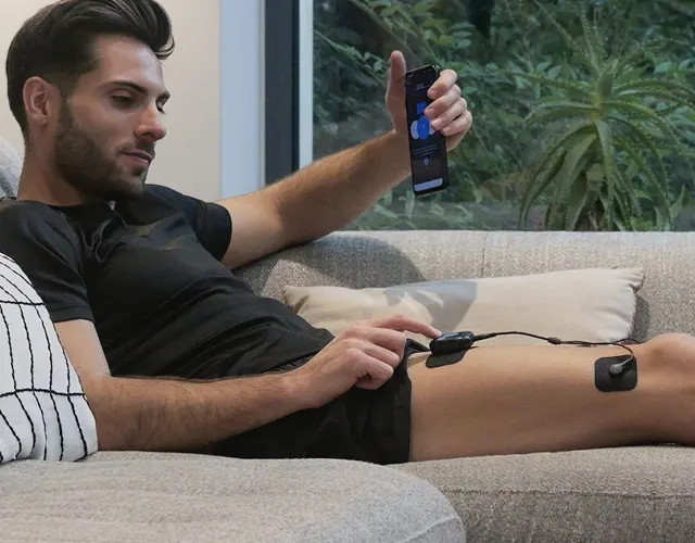 Electrostimulator for rehabilitation and pain relief