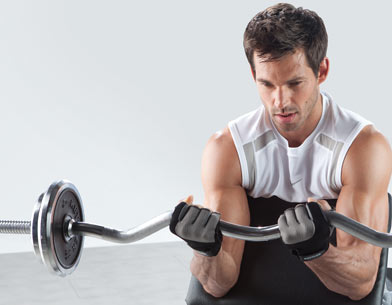 bars plates dumbbells