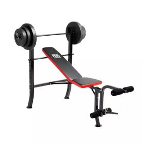 Marcy PM2084 Bench + 45 kg Weight Plate Set
