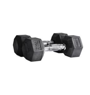 Mancuernas Hexagonales goma Ruster (par)  (Peso: 7kg)