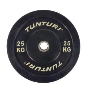 Tunturi Bumper Plate Black (Weight: 25kg)