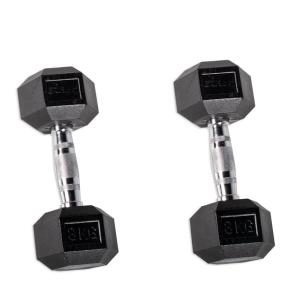 O'live Hexagonal dumbbells (pair)  (Weight: 8kg)