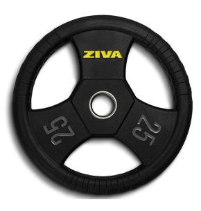 Ziva Performance RPU Grip steel olympic disc (Weight: 25kg)