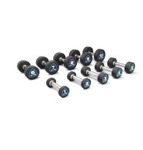 Set Mancuernas redondas Studio LIVEPRO Uretano 1-10Kg