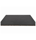 Continuous Rubber Flooring 20 mm 100 x 100 cm Not Shine Black