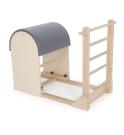 Elina Pilates Pilates ladder barrel with wooden base + Free Shipping (Colour: Grey)
