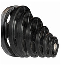 Body-Solid Tools Set 4-grip Olympic Rubber Weight Discs